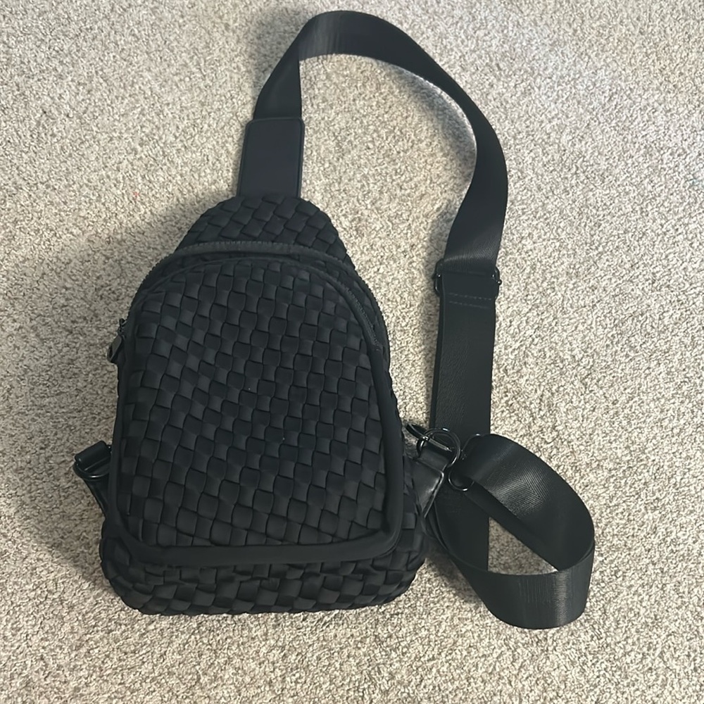 Sol and Selene Woven Neoprene Sling bag